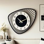 LUPOKRAFT Dekoratif Yeni Modern Bellatrix Ahşap Duvar Saati 48 cm