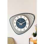LUPOKRAFT Dekoratif Yeni Modern Bellatrix Antrasit Gri Ahşap Duvar Saati 48 cm ANTRASİT GRİ 48 x 48