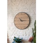 LUPOKRAFT Dekoratif Yeni Modern Celaeno Ahşap Duvar Saati 48x48 cm SİYAHMEŞE 48 x 48