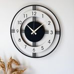 LUPOKRAFT Dekoratif Yeni Modern Mintaka Ahşap Duvar Saati 48cm