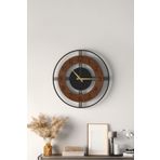 LUPOKRAFT Dekoratif Yeni Modern Mintaka Ahşap Rengi Duvar Saati 48cm AHŞAP 48 x 48