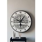LUPOKRAFT Dekoratif Yeni Modern Shaula Beyaz Yaşam Ağaçlı Ahşap Duvar Saati 48cm BEYAZ 48 x 48