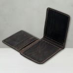 Luqa Leather %100 Hakiki Deri El Yapımı Erkek Cüzdanı | Minimalist Tasarım | 12 Bölmeli | Kartlık | Siyah