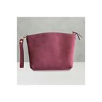 Luqa Leather Hakiki Deri El Yapımı Bordo Clutch Çanta | Yumuşak Deri Günlük Kadın Çantası Bileklik Askılı