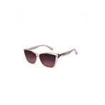 Lurello Pembe Retro Kare Kemik Çerçeve Unisex UV400 Vintage Retro Güneş Gözlüğü