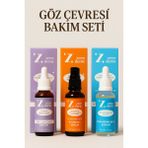 Lurji 3’lü Göz Çevresi Bakım Seti | Kafeinli Göz Serumu + C Vitamini + Hyaluronik Asit