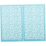 Lurrose 2 Sayfa serigrafi şablonu el işi kil el sanatları şablon kil küpe yapım seti takı araçları DIY malzeme zanaat polimer kil şablonu ağ alet yapma aracı çanak çömlek kalıp polyester