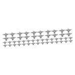 Lurrose 5 Takım Dekoratif Kot Bant Kart Perçinler Teypler Kolye Çakma Ayakkabı Çıtçıt Saplamalar Punk Perçinler Çıtçıt Punk Perçin Düğmeleri Giyim Başak Metal 10 * 5