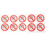 Lurrose Çıkartma 10 Parça etiket etiketine dokunmayın çıkartmayı soyun ve yapıştırın pür dikkat Dikkatli olun bebek kat koltuğu bebek koltuğu güvenlik işaretleri uyarı etiketi