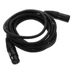 Lurrose Kanon Denge Çizgisi Kablo Xlr Xlr Mümkün Mikrofon Teli Mikrofon Kablosu Plastik Black