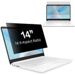 LUSA DESIGN Dizüstü Gizlilik Ekranı 14 Inç 16:9 Aspect Çıkarılabilir Parlama Önleyici Mavi Işık Filtresi Koruyucu, 14 inç Bilgisayar Monitörü Gizlilik Kalkanı laptop için