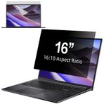 LUSA DESIGN Dizüstü Gizlilik Ekranı 16 Inç, 16:10 Aspect Çıkarılabilir Parlama Önleyici Mavi Işık Filtresi Koruyucu, 16 inç Bilgisayar Monitörü Gizlilik Kalkanı laptop için
