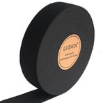 lusata 2,54 cm Geniş Siyah Örgü Elastik Makara Ağır Esnek Yüksek Esneklik Örgü Elastik Bant 10 Yard