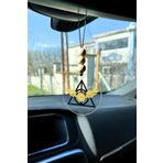 Lusida Design Harry Potter Golden Snitch Ölüm Yadigarları Tasarımlı Deathly Hallows Dikiz Aynası Pleksi Araba Süsü