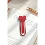 lusidadesign Kalp Tasarımlı Sevimli Minimalist ve Şık Okuma Hediyesi Kitap Ayracı