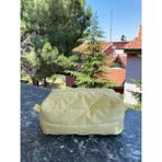 LUSSO Sarı Pötikareli Makyaj Çantası