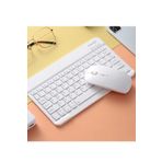 Lussoaksesuar Mini Kablosuz Wireless Klavye Mouse Seti 2.4 Ghz Beyaz