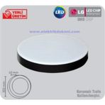 Luster 18w S.ü. Dolunay Led Armatür Siyah Kasa 6500k