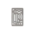 Lutart 190933 N:St-5 85x55 mm Metal Silgi Şablonu