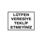 Lütfen Veresiye Teklif Etmeyiniz Uyarı Tabelası - 35x50 Alüminyum Kompozit Panel - Ç1