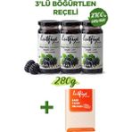 Lutfiye Organik Böğürtlen Reçeli 3’lü Set – Şekeri Meyveden - 840 gr