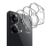 Lutree Xiaomi Redmi Note 13 Pro 4G / POCO M6 Pro 4G için kamera koruması, kırılmaz cam için, 3 adet 9H sertlikte çizilmez lens koruyucu cam, HD arka kamera koruması ekran koruyucu