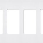 Lutron Claro 6 Gang Dekoratör/Rocker Duvar Plakası, Mat, Kar (1 Paket) | SC-6-SW