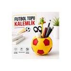 Luvena Futbol Topu Kalemlik Masaüstü Organizer Kalem Kutusu Ofis Masa Düzenleyici