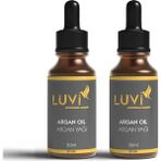 Luvi Aşırı Yıpranmış Ve Dökülen Saçlara Özel Argan Yağı 2 Li Set (50ml+50ml)