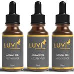 Luvi Aşırı Yıpranmış Ve Dökülen Saçlara Özel Argan Yağı 3 Lü Set (50ml+50ml+50ml)