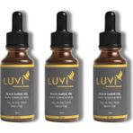 Luvi Yıpranmış Ve Dökülen Saçlara Özel Kara Sarımsak Yağı 3 Lü Set (50ml+50ml+50ml)