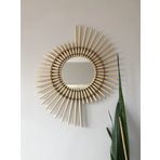 LUVIE Çark Rattan Bambu Ayna 20'60 AHŞAP