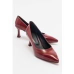 LuviShoes 101-420 PEDRA Bordo Rugan Kadın Topuklu Ayakkabı