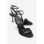 LuviShoes ARLETTE Siyah Kadın İnce Topuklu Ayakkabı