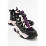 Luvishoes Clara Siyah Mor Kadın Spor Bot Mor - Siyah