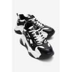 LuviShoes LECCE Siyah Beyaz Kadın Spor Ayakkabı