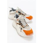 LuviShoes Lecce Turuncu Desenli Kadın Spor Ayakkabı