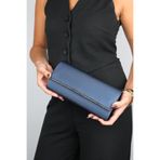 LuviShoes MARIA Laci Saten Platin Taşlı Kadın Abiye Çanta