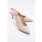 LuviShoes VALUE Bej Desenli Kadın Topuklu Ayakkabı