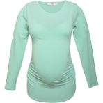 LuvmaBelly 2301-2309 Mint Pamuklu Uzun Kollu Hamile T-Shirt