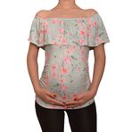 LuvmaBelly Maternity 2514 Kayık Yaka Hamile Bluzu