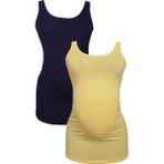 LuvmaBelly MYRA1008-1006 Sarı Lacivert Hamile Atlet Seti