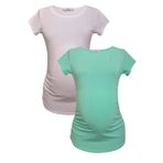 LuvmaBelly MYRA2011-2014 Mint Beyaz Hamile T-Shirt Seti