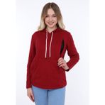 LuvmaBelly MYRA4508 Bordo Pamuklu Lohusa Emzirme Sweatshirt