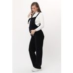 Luvmabelly MYRA6112 - Lacivert Kadife Hamile Salopet