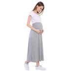 LuvmaBelly MYRA9031 Gri Beli Ayarlanabilir Hamile Eteği