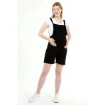 Luvmabelly MYRC6205 - Siyah Hamile Şort Salopet