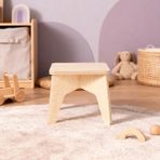 Luvy Kids Furniture Minyo Ahşap Çocuk Aktivite Taburesi Montessori - Renk