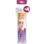 Lux 70'li x 4 Adet Makyaj Pamuğu Extra Yumuşak Narin Doku ile Günlük Temizleme