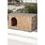 Lüx Ahşap Kedi Kulübesi,Çok Büyük ( XL ) 61x41x36 Cm, Rüzgar Siperi, Dış Mekan Kedi Evi LH24812